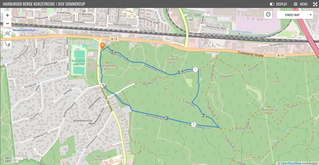 Streckenvorschau